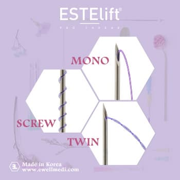 Face Lifting ESTElift PDO _ Thread Mono_Screw_Twin_Twist
